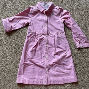 Janie and Jack red-ish-pink Oxford dress, size 6